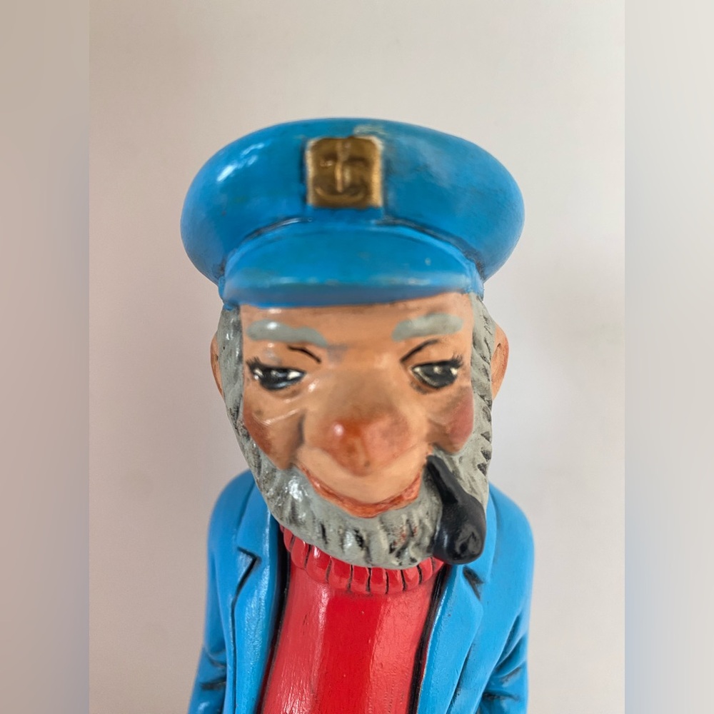 Nautical Sea Captain Fisherman Ceramic Figure Vintage 11" Signed 1968 - Picture 2 of 12